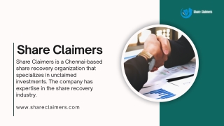 Simplify Your Transfer of Shares with Share Claimers