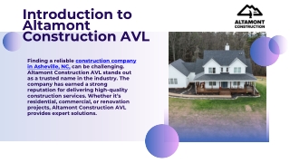 Trusted Construction Company in Asheville, NC – Quality Building Solutions