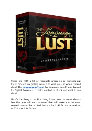Language of Lust: Secrets to Making Any Woman Sexually Obsessed with You