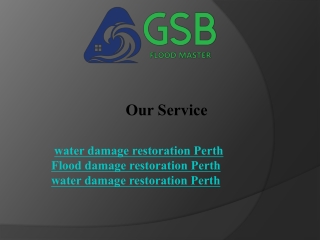 Fast  Reliable Water Damage Restoration Services in Perth