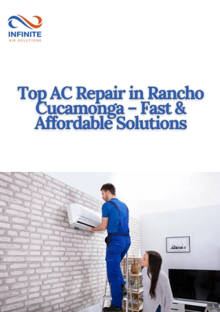 Top AC Repair in Rancho Cucamonga – Fast & Affordable Solutions