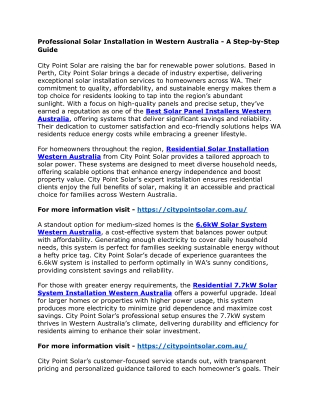 Professional Solar Installation in Western Australia