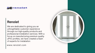 Call for UPVC Casement Window - RENOLET