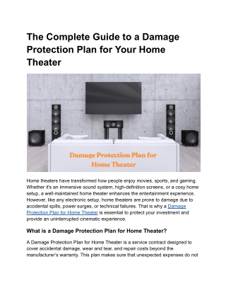 Damage Protection Plan for Home Theater_ Secure Your Ultimate Entertainment Experience - Google Docs