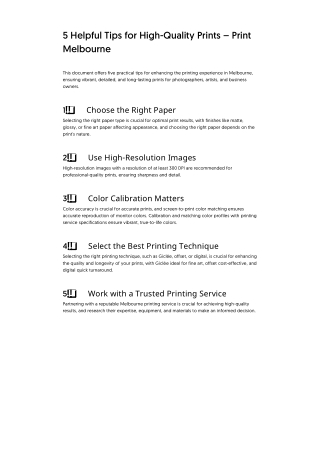 5 Helpful Tips for High-Quality Prints – Print Melbourne | Matte Image