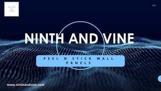 Enhance Your Interiors with Peel N Stick Wall Panels from Ninth and Vine