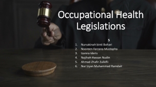 Occupational Health Law and Legislation