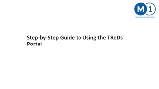 Step-by-Step Guide to Using the TReDs Portal