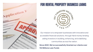 For Rental Property Business Loans
