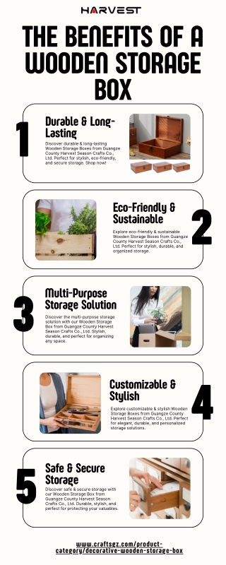 Wooden Storage Box Stylish & Functional Storage Solution