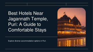 Best Hotels Near Jagannath Temple, Puri A Guide to Comfortable Stay