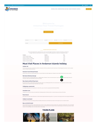 Tour Packages for Andaman – Beaches, Adventures & More