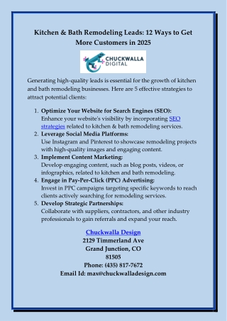 Kitchen & Bath Remodeling Leads -12 Ways to Get More Customers in 2025-1