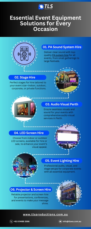 Essential Event Equipment Solutions for Every Occasion | TLS Productions