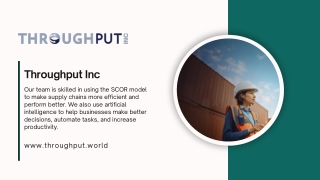 Advanced AI Supply Chain Software – Throughput Inc.