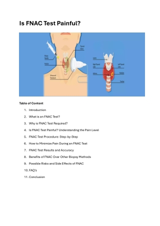 Is FNAC Test Painful?
