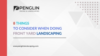 8 Things to Consider When Doing Front Yard Landscaping