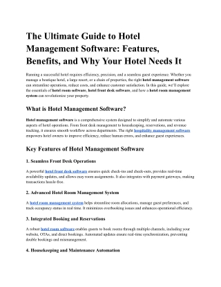 The Ultimate Guide to Hotel Management Software_ Features, Benefits, and Why Your Hotel Needs It (1)