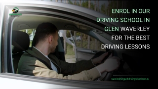 Enrol in Our Driving School in Glen Waverley for the Best Driving Lessons