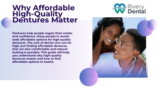 Get Affordable High-Quality Dentures in Austin – Comfortable & Natural Fit