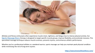 Ultimate Wellness with Relaxing Deep Tissue Massage Gift Certificates Bronxville