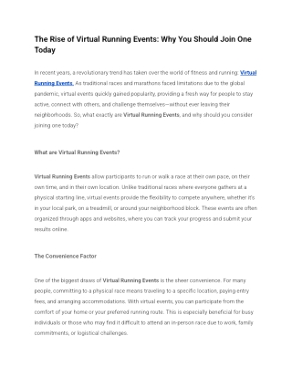 The Rise of Virtual Running Events_ Why You Should Join One Today