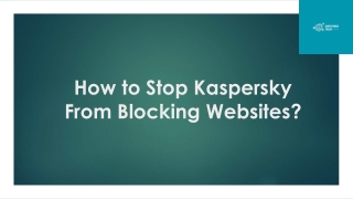 How to Stop Kaspersky From Blocking Websites?