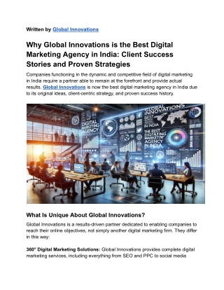 Global Innovations_ Success Stories—The Best Digital Marketing Agency in India