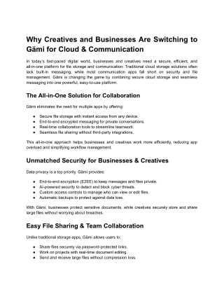 Why Creatives and Businesses Are Switching to Gämi for Cloud & Communication.docx