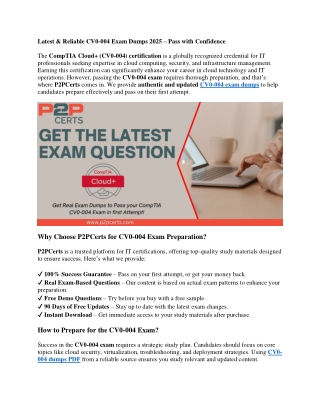 Pass the CV0-004 Exam with Updated & Reliable Study Materials