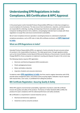 Understanding EPR Regulations in India