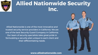 Allied Nationwide Security Inc.