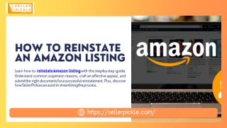 How to Reinstate an Amazon Listing