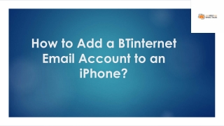 How to Add a BTinternet Email Account to an iPhone?