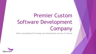 Premier Custom Software Development Company