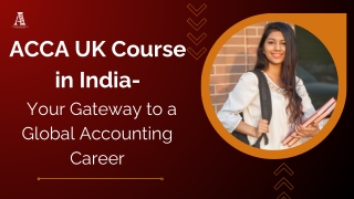 ACCA UK Course in India – Build a Global Accounting and Financial Career