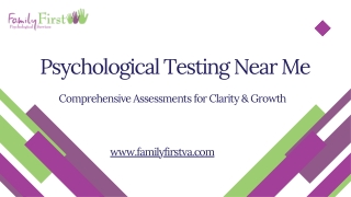 Psychological Testing Near Me