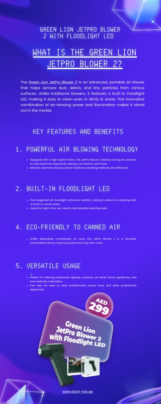 Green Lion JetPro Blower 2 with Floodlight LED