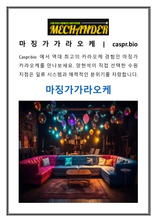 마징가가라오케  caspr.bio