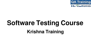 Software Testing Course