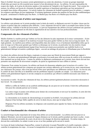 Comment les vêtements de football affectent les performances des joueurs Maillot