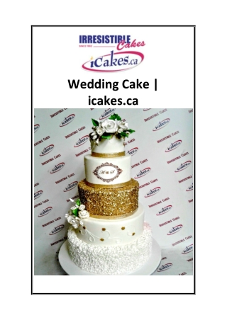 Wedding Cake  icakes.ca