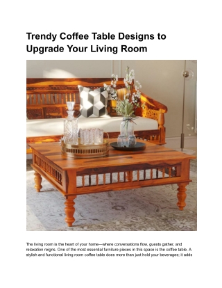 Best Coffee Tables to Complete Your Living Room Look (1)