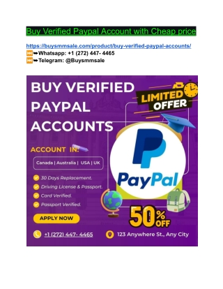 buy verified paypal accounts cheap