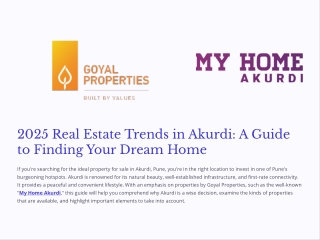 2025 Real Estate Trends in Akurdi: A Guide to Finding Your Dream Home