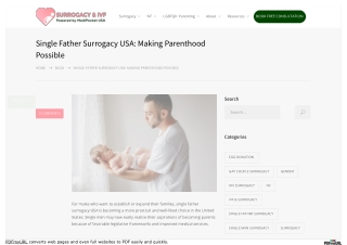 Single Father Surrogacy USA: Making Parenthood Possible