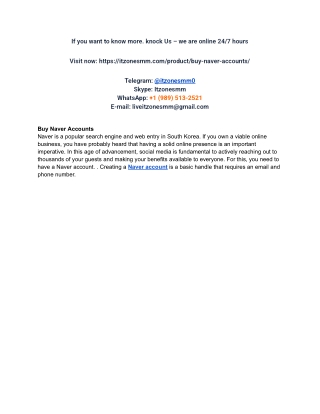 How can I buy Naver accounts_ https___itzonesmm.com_product_buy-naver-accounts_ #buy_naver_accounts