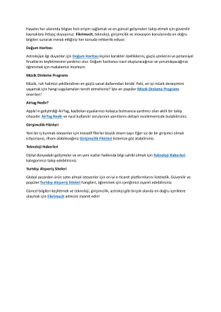 Fikrimucit ile Güncel Bilgileri Keşfedin!