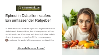 Ephedrin Diätpillen kaufen