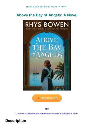Books Above the Bay of Angels A Novel